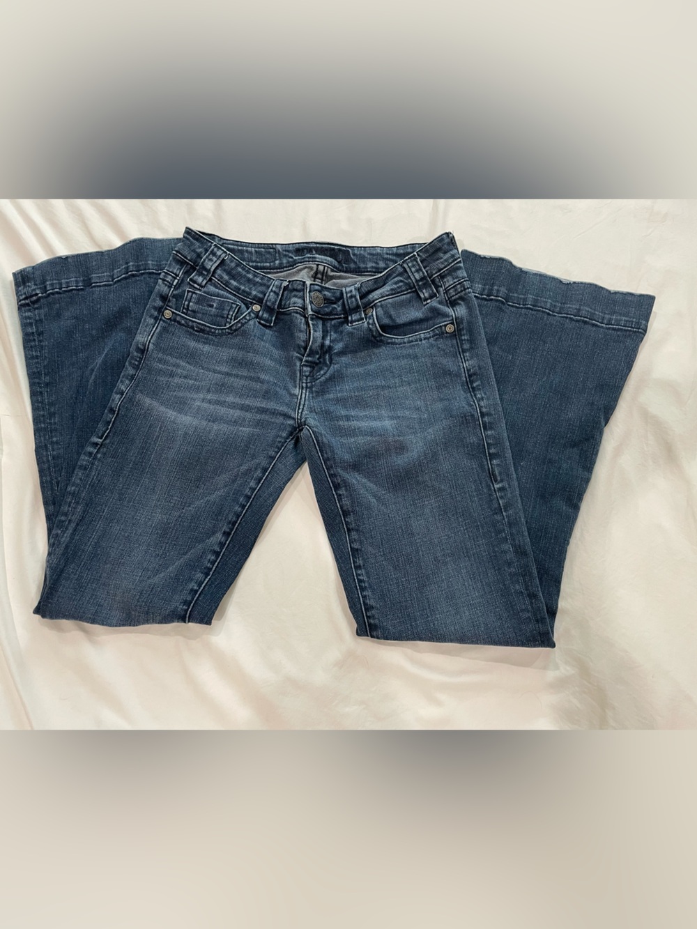 Rock & Roll Cowgirl Dark Blue Flare Trouser Jeans Wide Leg